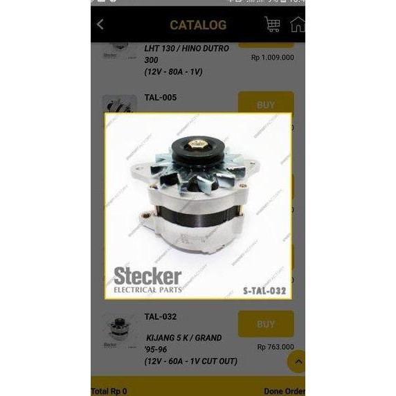 dinamo amper ampere alternator Toyota kijang 5k grand ic s Laris Terus