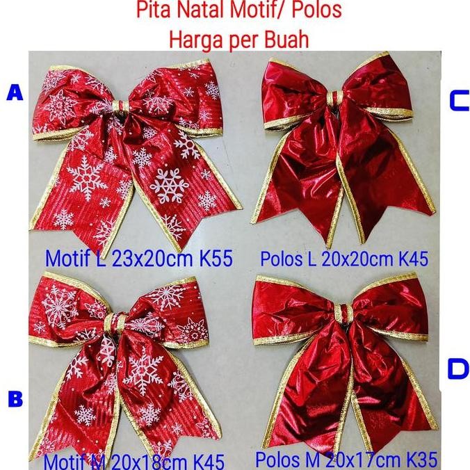 Pita Natal Meteran Lebar 4 Cm