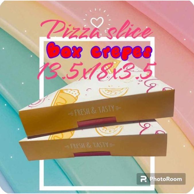 Dus Pizza Slice Uk 13,5 X 18 X 3,5 Cm / Kotak Pizza Slice Per Pack