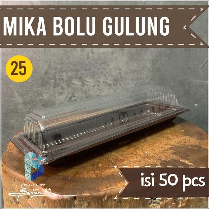 Mika Bolu Gulung / Kotak Bolu Kukus / Mika Bolu Gulung Bgt 25