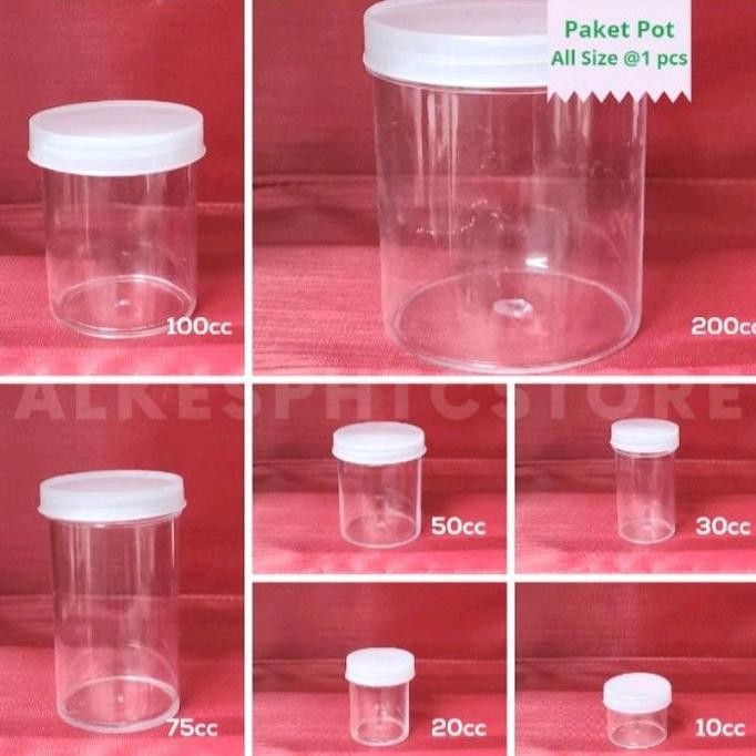 100Pcs Pot Obat 10Cc Pot Urine 20Cc Pot Saleb 30Cc Pot 10Cc 20Cc 30Cc 50Cc 75Cc 100Cc 200Cc