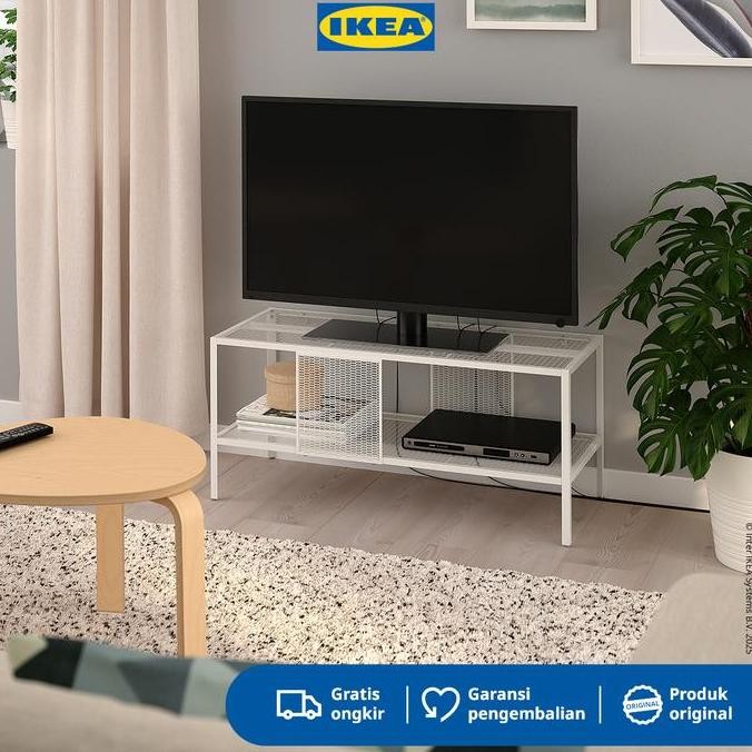 IKEA BAGGEBO Meja TV Minimalis Putih 90x35x40 cm Furniture
