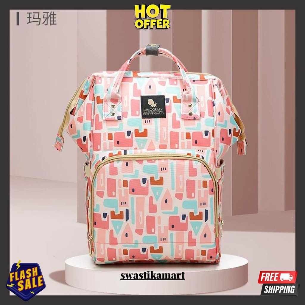 Tas Asi Tas Ransel Asi Cooler Bag Asi Tas Simpan Asi Diaper Bag Multifungsi Tas Bayi Multifungsi Gra