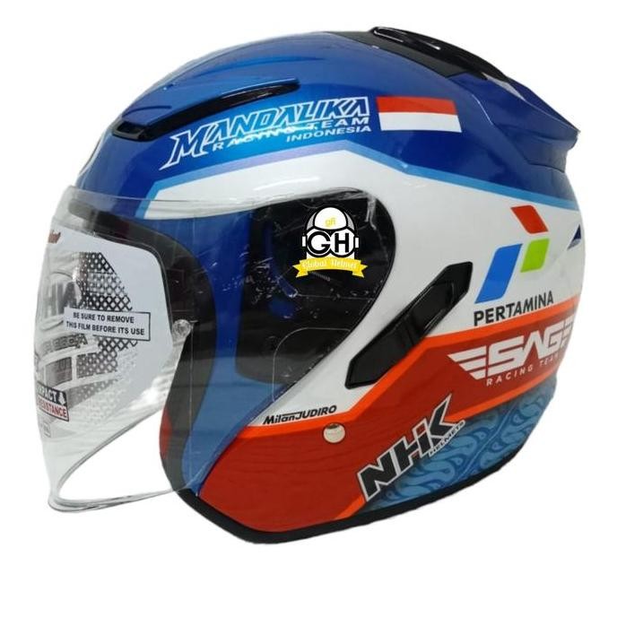 Helm Nhk Half Face R1 Gp Edition Mandalika