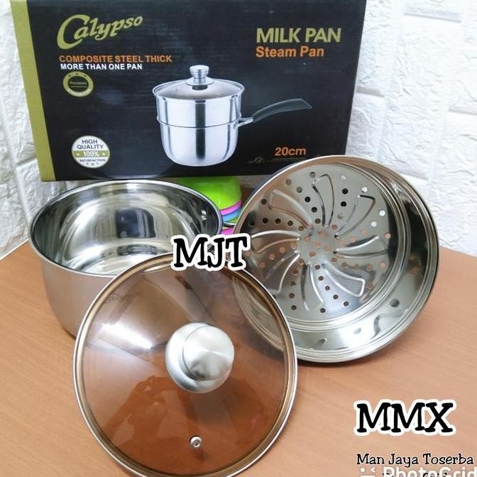 Promo Panci Calypso / Panci susu kukusan Steamer Calypso 20cm COD