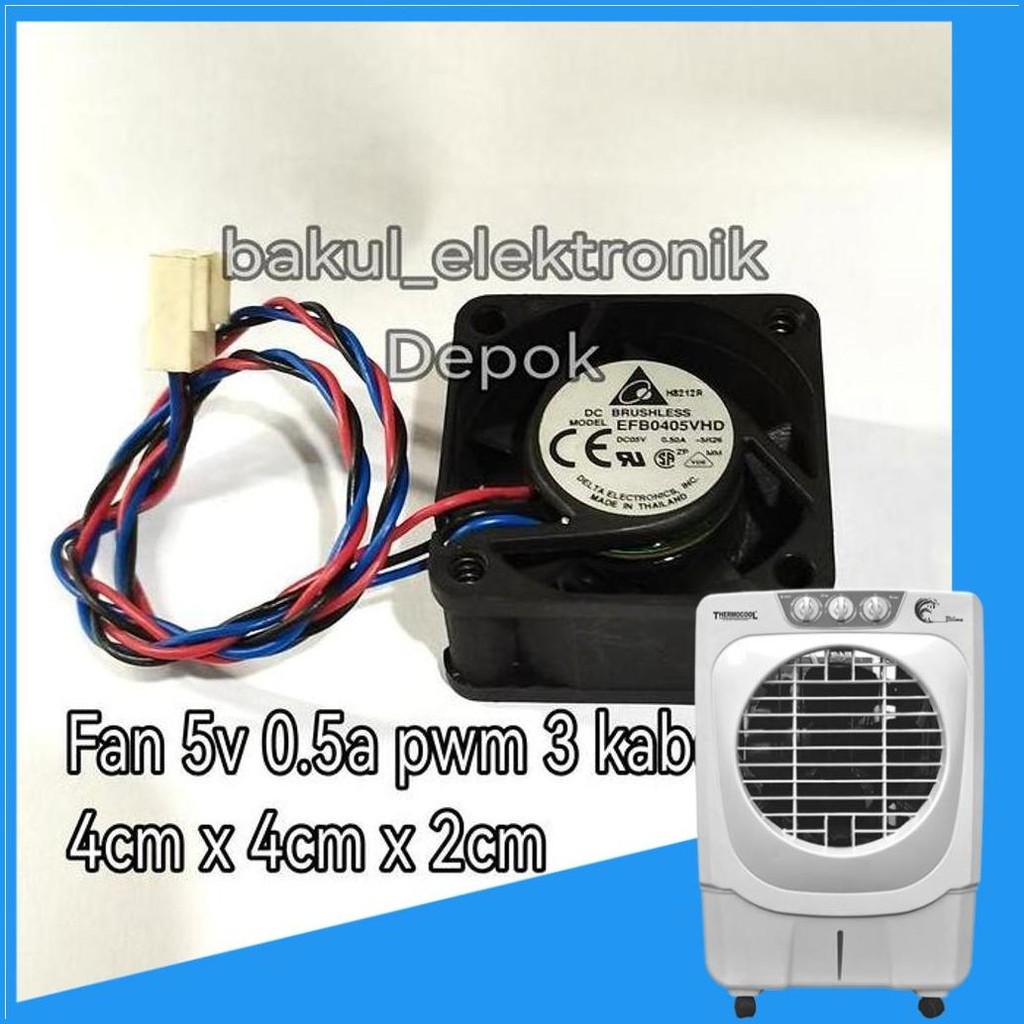 Fan 5V 4Cm X 4Cm Delta Original Ball Bearing