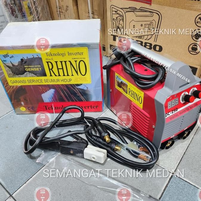 TERMURAH - MMA250 MESIN TRAFO TRAVO LAS 250A 250 A MMA 250 MMA 250 DIGITAL RHINO