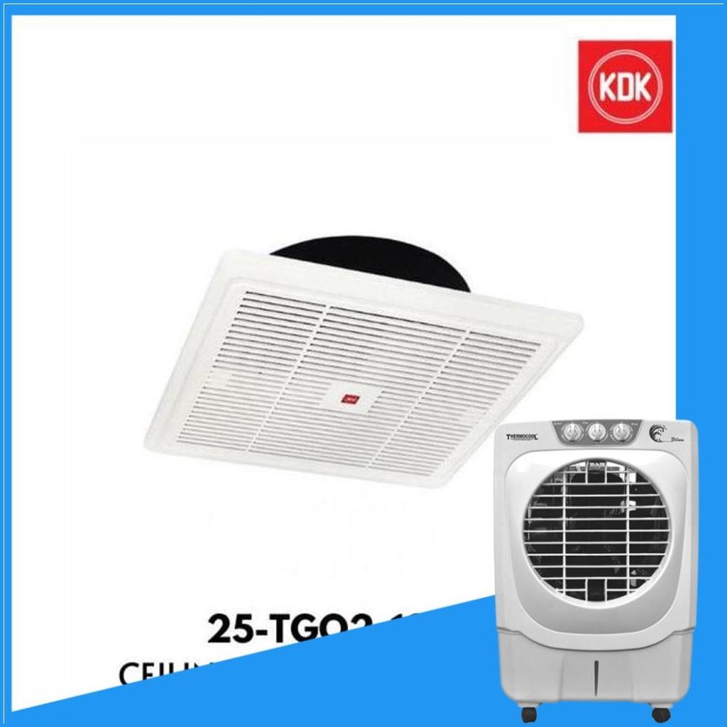 Exhaust Fan Plafon Kdk 6" 8" 10" Inch Putih