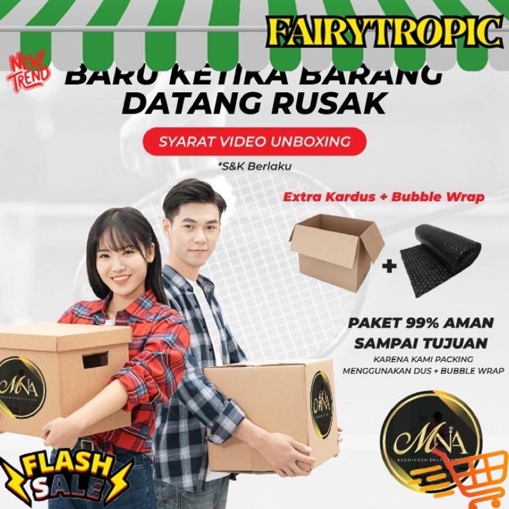 Harga Grosir MNA Shuttlecock Training Spin Berputar 12 Pcs