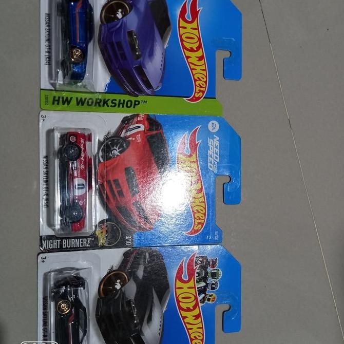 Hotwheels Paket 3 Pcs Nissan Skyline R34