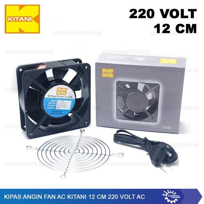 NEW - Kipas Angin Fan AC Kitani 12 cm 220 Volt AC