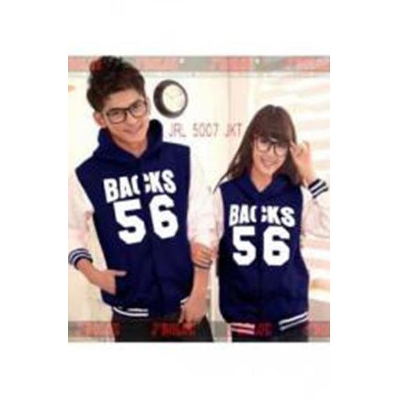 TERLARIS - 300 BAJU PASANGAN ( COUPLE ) JAKET TOPI COUPLE 56 NAVY, BAHAN FLEECE T