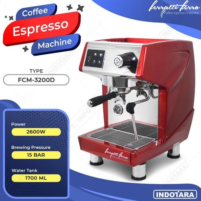 Ferratti Ferro Espresso Machine Fcm3200D Original