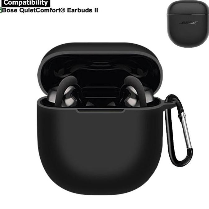 Case Casing Cover Silicone Bose Quietcomfort Earbuds Ii/2 Tws + Hook Original