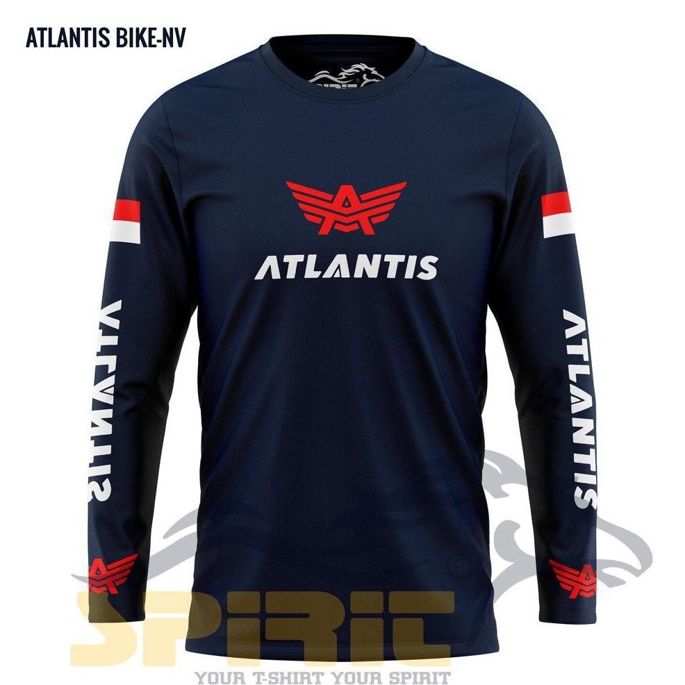 BAJU SEPEDA ATLANTIS BIKE PRIA LIPAT MTB GOWES LENGAN PANJANG JUMBO