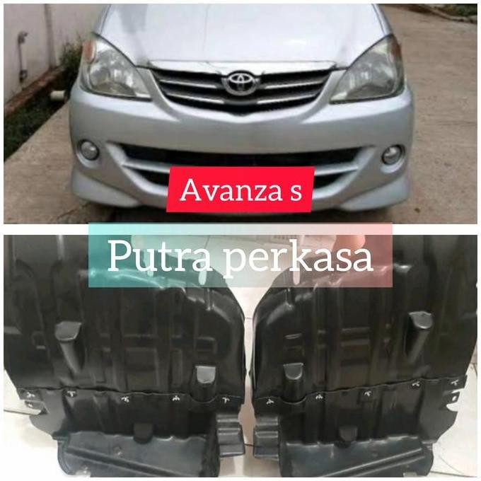 LINER FENDER LUMPUR SET KIRI KANAN AVANZA TIPE S ORIGINAL DAN TERPERCAYA