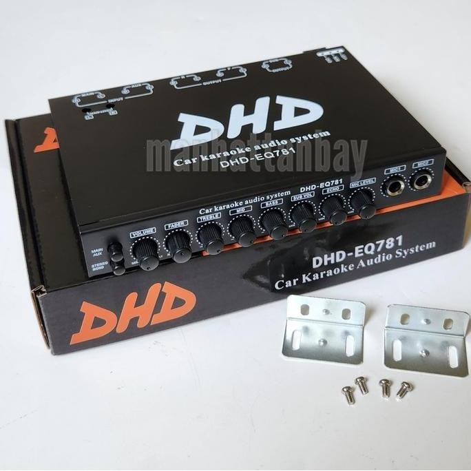 TERLARIS - Preamp Parametric Equalizer Mobil Subwoofer Output & Karaoke DHD-EQ781