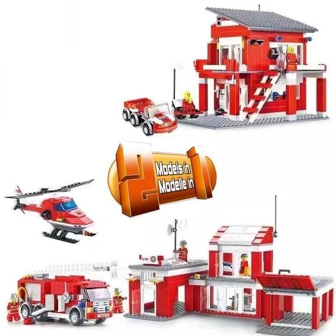 DV158 - Fire Rescue Team Bricks Building Blocks