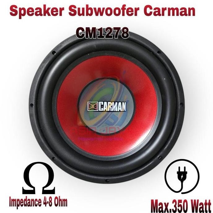 PROMO DISKON - Speaker Subwoofer Carman CM1278 12 Inch / Carman 1278