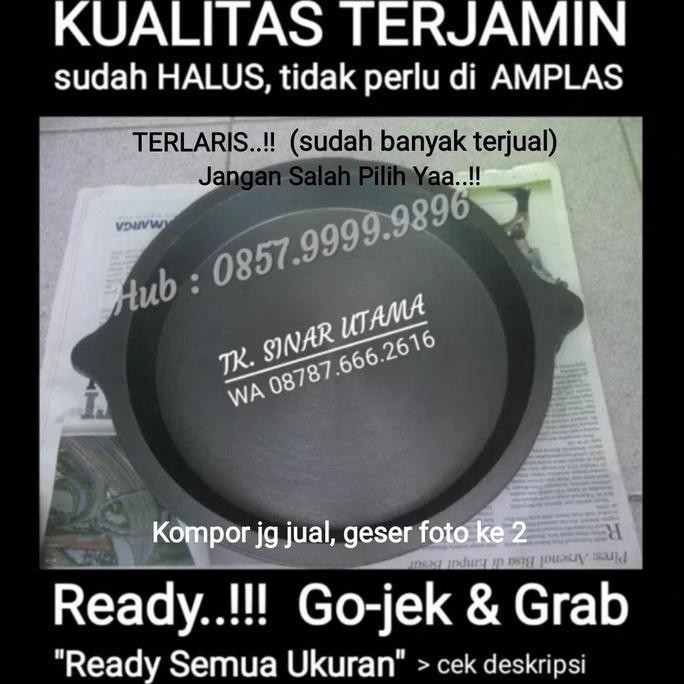 Loyang Martabak Bangka 24Cm, Kompor Wajan Cetakan Original