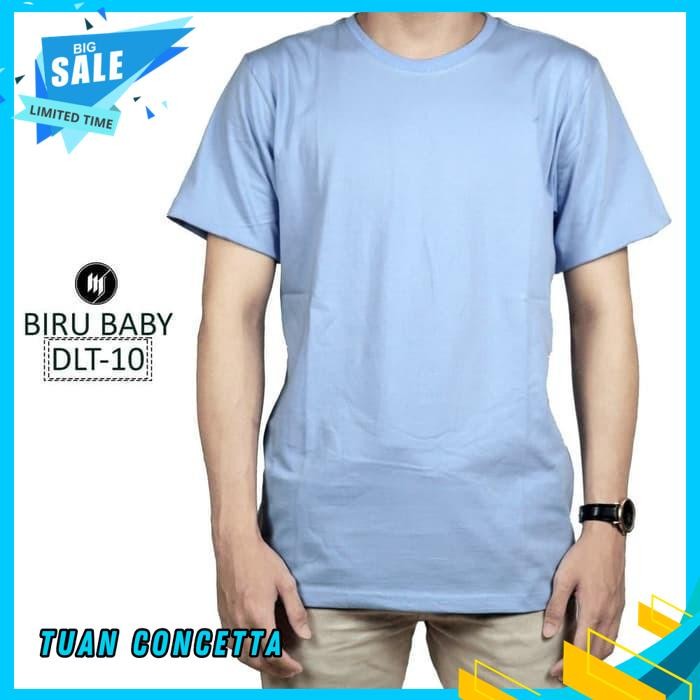 BIRU BABY TELUR ASIN KAOS TSHIRT BAJU MURAH COMBED 30S DISTRO POLOS POLOSAN OBLONG SABLON BORDIR CUS