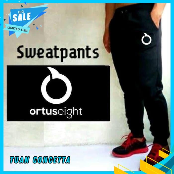 CELANA PANJANG JOGER JOGGER PANTS TRAINING SWEATPANTS DISTRO ORTUSEIGHT ORTUS EIGHT VOLI BADMINTON P