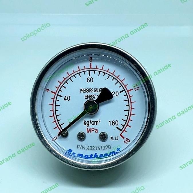 PROMO DISKON - Pressure gauge range 16mpa/160kg 40mm/1.5" mdl payung armatherm