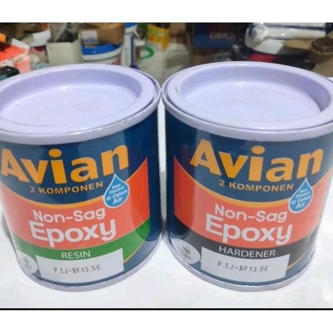 (Expert) AVIAN-Lem-EPOXY-Non-Sag-2-Komponen-(Resin-Hardener), Avian Brand, Lem Kapal laut, Tambal ta