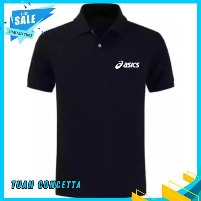 KAOS POLO SHIRT TSHIRT BAJU KERAH DISTRO ASICS POLOS CUSTOM INDONESIA PRIA WANITA KEREN KATA LUCU AN