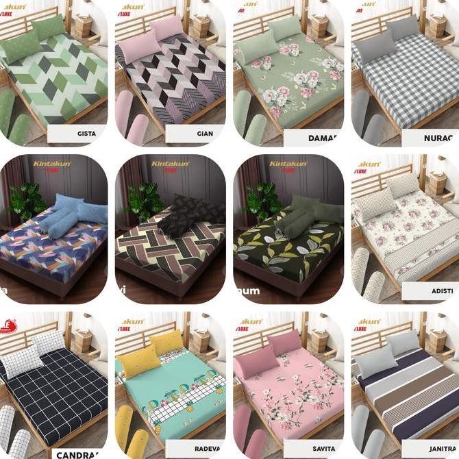 Sprei T30 Queen Kintakun Deluxe 160x200x30 cm - SPREI TINGGI 30 CM