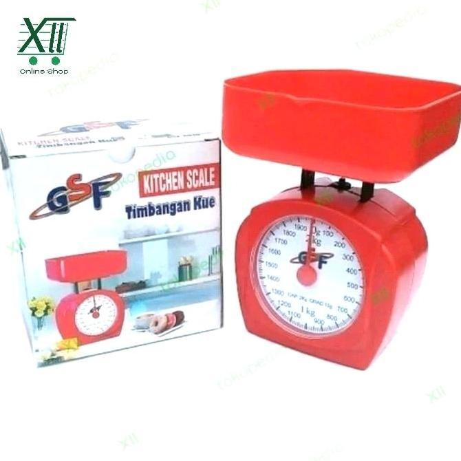 Terbaik Gsf~4016 Timbangan Dapur Manual 2 Kg Timbangan Kue Duduk Kitchen Scale 100% Ori