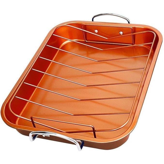 Roasting Grill Wadah Tempat Panggang Pan Loyang Panggangan Ayam Daging HJ