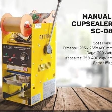 Cup Sealer Getra SC D8 Mesin Press gelas cup