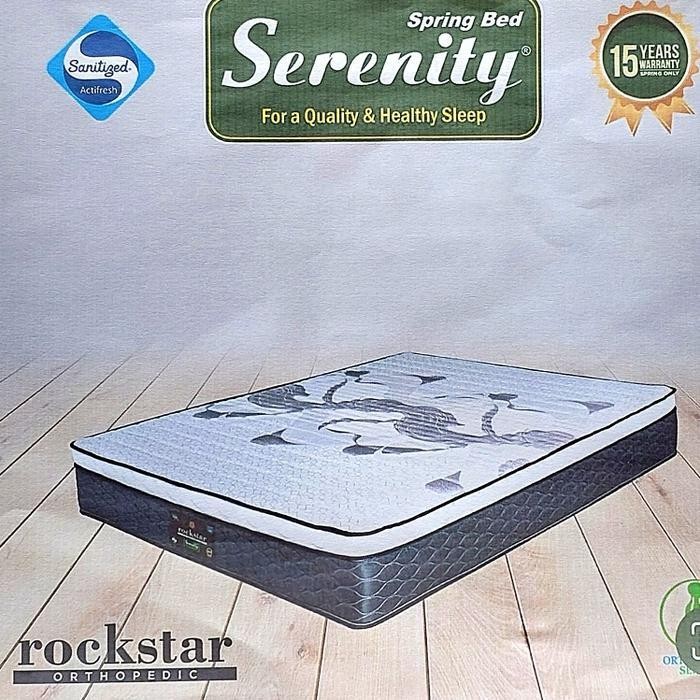 Rockstar Kasur Busa Serenity Elite Rebounded Orthopedic Tebal 30Cm Anti Kutu Jamur Garansi 15 Tahun 