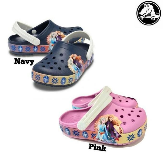 Crocs Fun Lab Frozen Sendal Karet Anak Perempuan Non Led