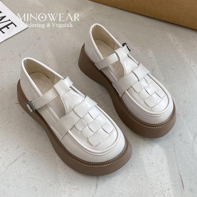 Minowear Avery Shoes - Sepatu Wanita Modis Flat Kerja Hitam