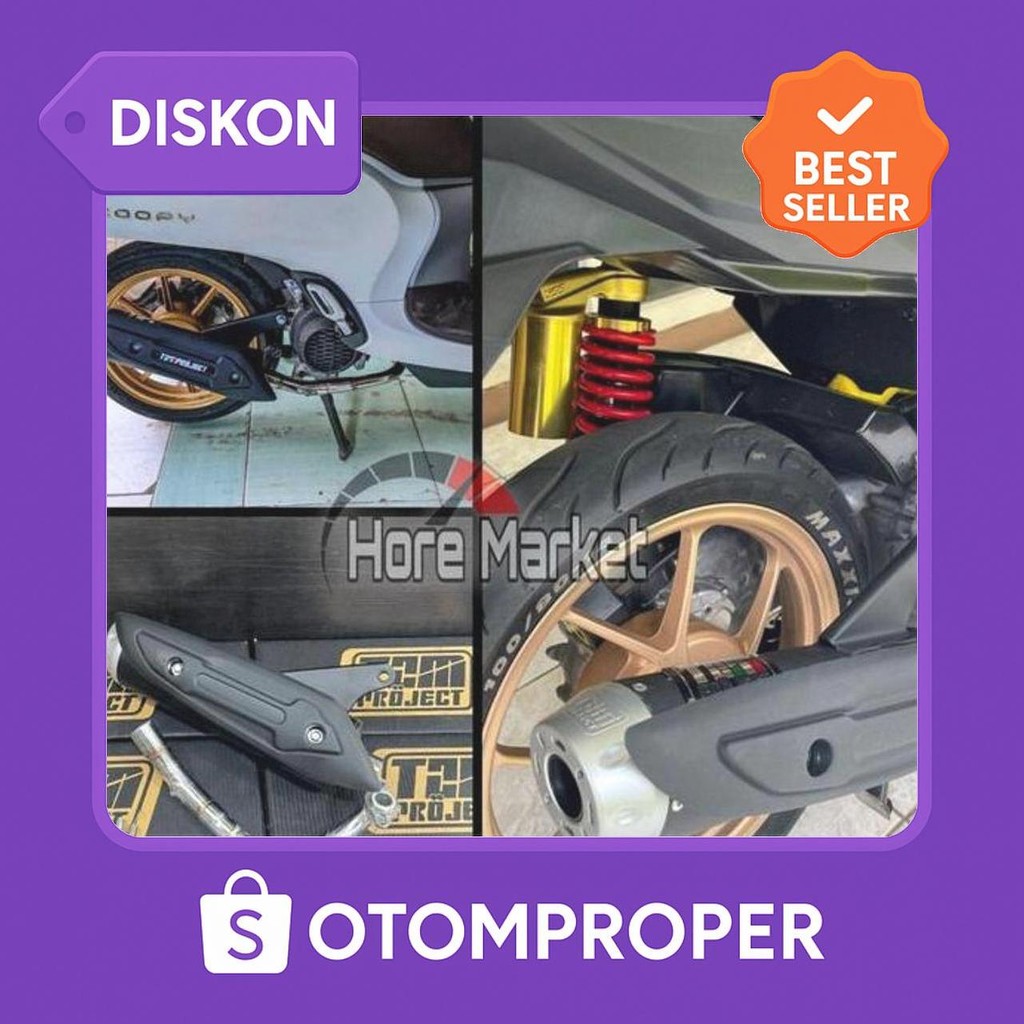 Knalpot Tzm Project Beat New Deluxe Genio Scoopy 2021 2022 Prestige Ori Full System