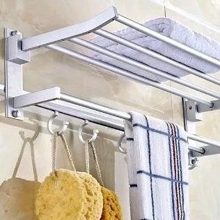 Rak handuk kamar mandi / gantungan handuk kamar mandi / gantungan almenium