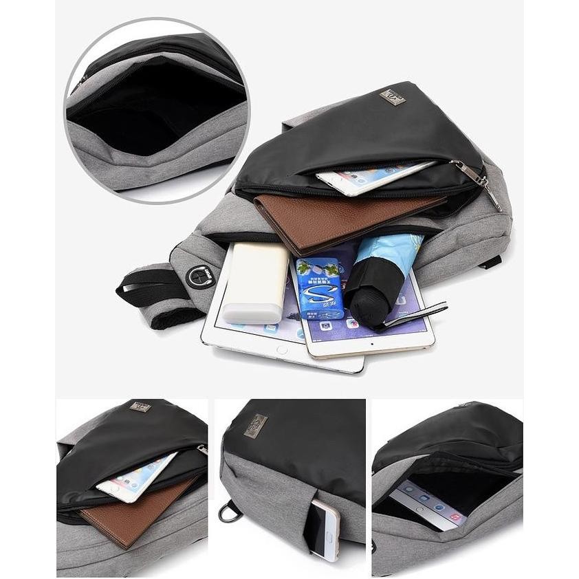 Tas Selempang Pria Tas Selempang Slingbag Pria Slempang Oxford Canvas 0515