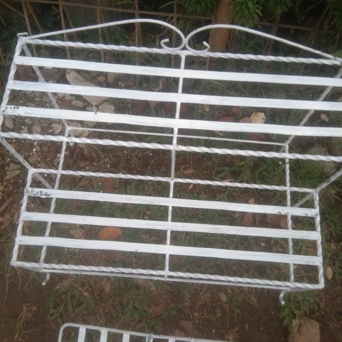 Rak Pot Bunga Besi 2 Susun/Panjang 60 Cm/Gojek Instan Termurah Best Quality 100% Original