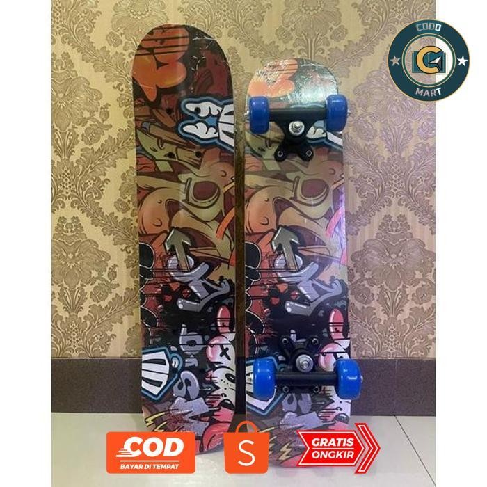 sd-46 GF21 SKATEBOARD / PAPAN SELUNCUR ANAK SIZE M (TANGGUNG / SEDANG)  ANAK Sale Premium