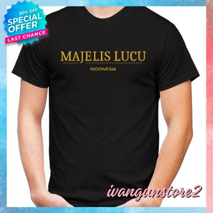 KAOS TSHIRT BAJU OBRAL MURAH COMBED 30 DISTRO MLI MAJELIS LUCU INDONESIA COKI MUSLIM POLOS CUSTOM PR