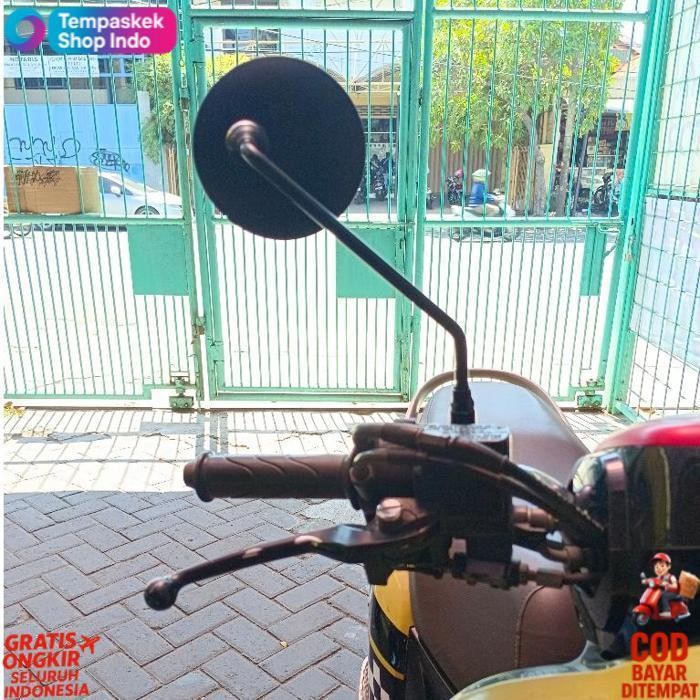 Best Seller Spion Retro Bulat Tangkai Panjang Klasik Honda Cb 100 Scoopy Genio Beat Fi Megapro Grand