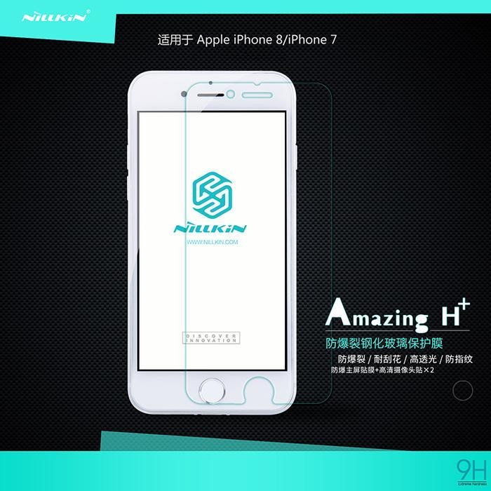 Tempered Glass Nillkin Iphone 8 Amazing H+ - B4Da Terbaru Best Quality 100% Original