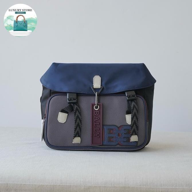 New Arrival Luxury Tas Slingbag Bally Men Catch Navy Blue Messanger Crew Bally Bag For Men