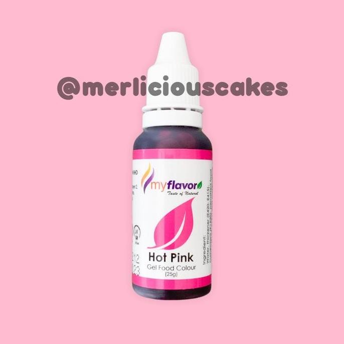 +%+%+%] Hot Pink Gel My Flavor Food Color Food Colour Pewarna Makanan
