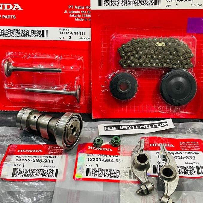 PAKET NOKEN AS GRAN GRAND WIN NOKEN AS + KETENG + PLATUK + KLEP + SEAL KLEP MOTOR ORIGINAL DAN TERPE