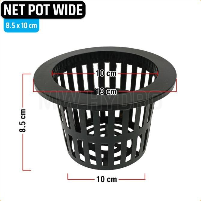 *****] Hydroponic Net Pot Wide - Netpot Hidroponik - 8.5x10 cm