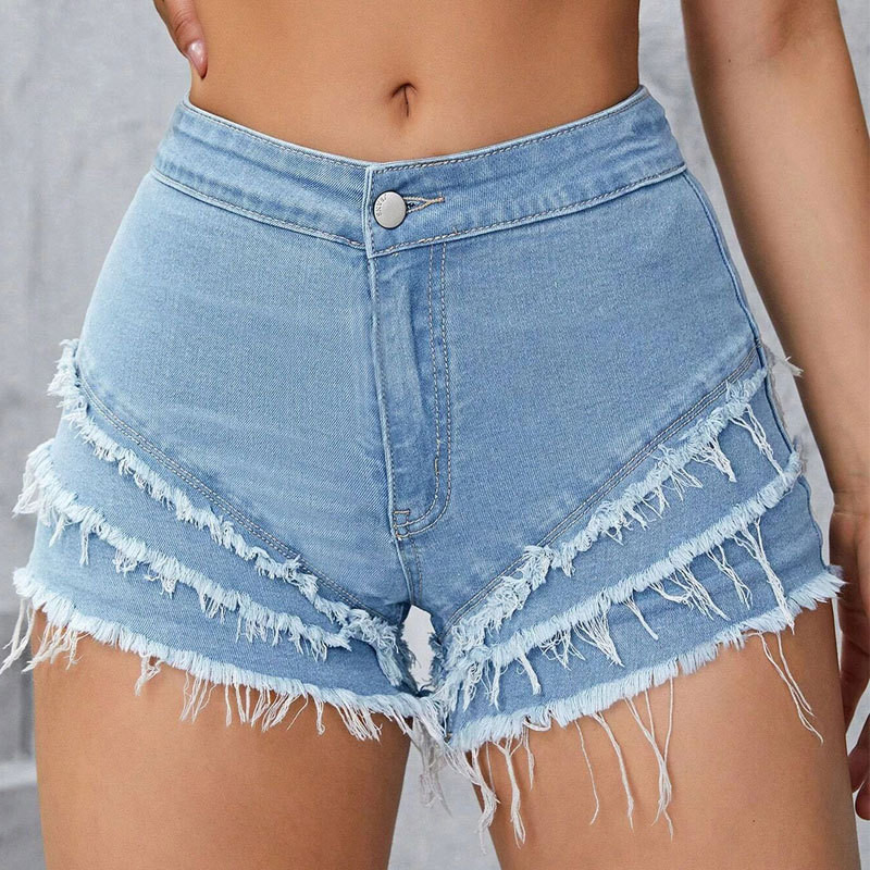 2025European and American New Y2K High Waist casual Sexy Denim Shorts Hot Sale Denim Shorts