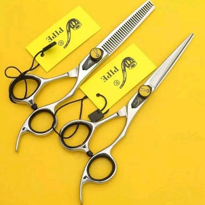 Gunting Barber Profesional Pipe Gunting Baja Jepang